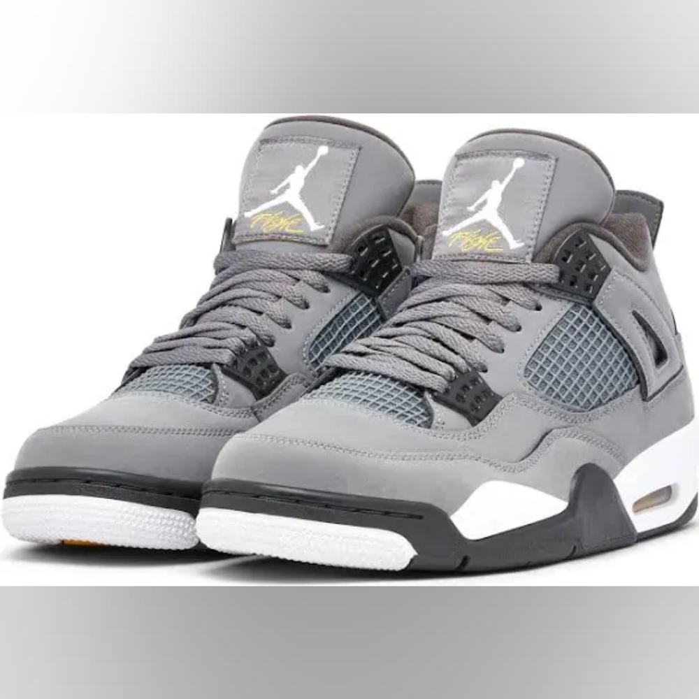 JORDAN 4 COOL GREY 308497-007 SIZE 9 EUC